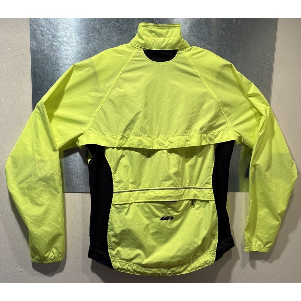 Cycling Jacket Vest LG Louis Garneau Convertible Cabriolet Hi-Vis M
